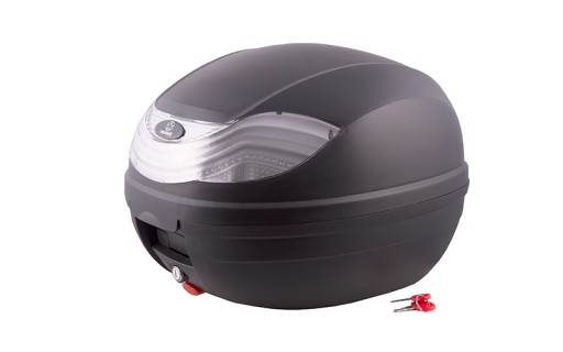 MOR.X.1196 - Валіза Moretti MR-815, 32 л., Чорний, білий відблиск