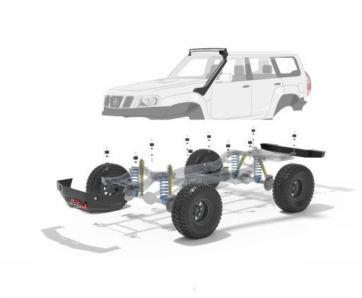 590 /bl34 - Nissan Patrol Gu4 5D Body Lift + 75mm
