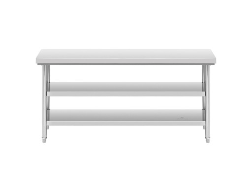 Рабочий стол 180X70 600 кг нержавеющая сталь 3 уровня