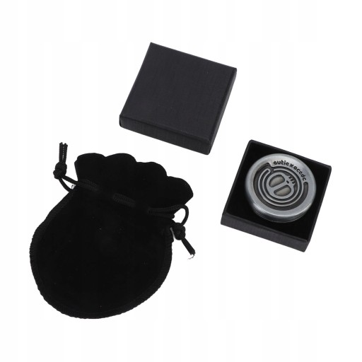 Тактильна монета для дорослих із античного срібла і металевого магнету