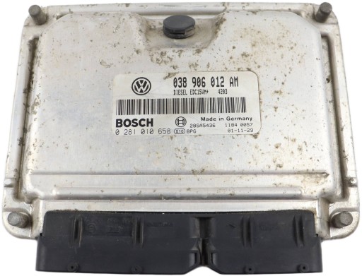 VW POLO 9N IV computer control unit of the engine 1.9 SDI 038906012AM 0281010658