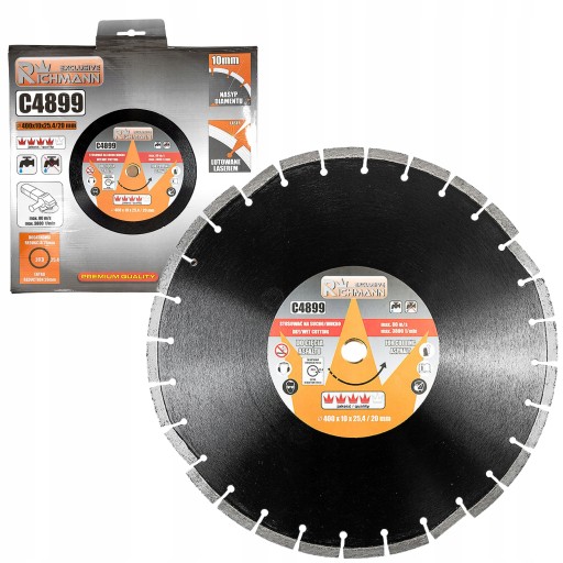 Алмазний диск для асфальту 400 мм RICHMANN C4899