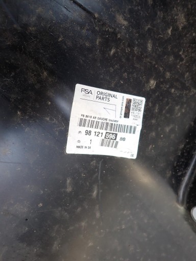 CITROEN C3 III 3 16-24 mudguard rear part rear. left