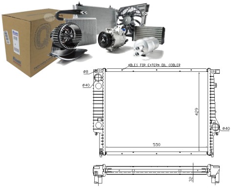 NIS60759A/RS4 - Радиатор двигателя nissan 1707929 1469179 17111723