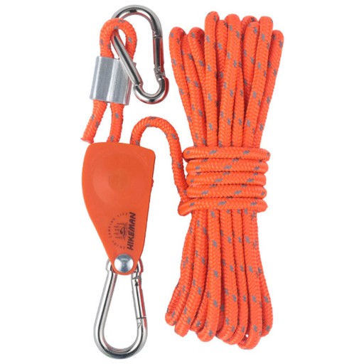 Stanové veterné lano kladka račňové lano 6mm 5m oranžové