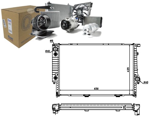 NIS60748A/RS7 - РАДИАТОР ДВИГАТЕЛЯ NISSENS NIS, 60748A