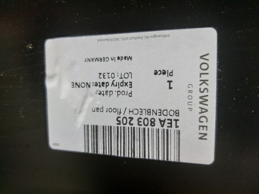 abdeckung Blende Abdeckung unter Stoßstange BODEN VW ID4 1AE803205