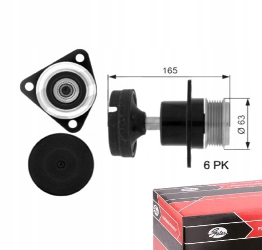 OAP7050 - Шків генератора ford transit connect 1.8