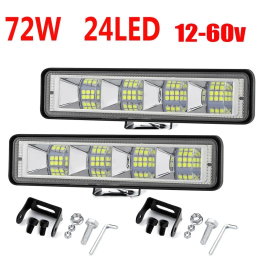 Стиль 72W 24LED світлодіодний робочий світло 4x4 24 LED Comb