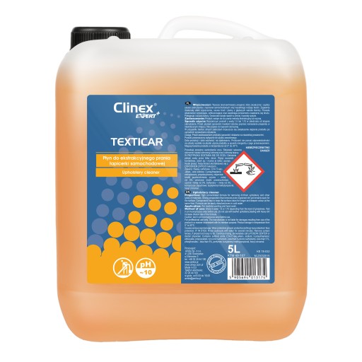 CLINEX EXPERT TEXTICAR 5L РІДИНА ДЛЯ ПРАННЯ ОББИВКИ