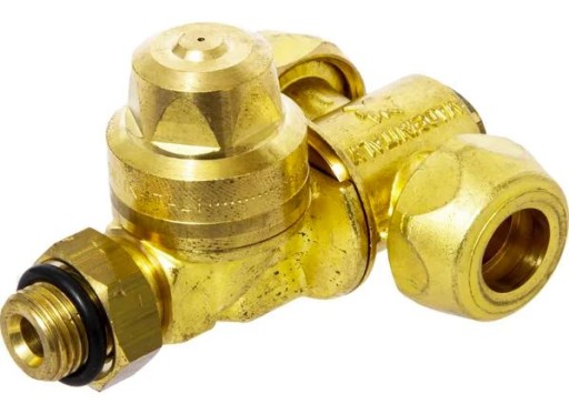 Тримач сопла подвійний латунь 1/4 