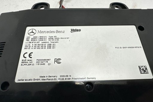 Индуктивное зарядное устройство mercedes-benz a (w177) a1679008207 1,33л бензин