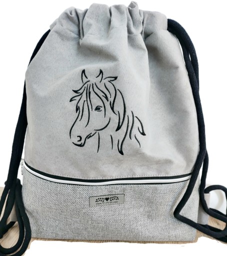 Дитяча сумка Tomasz Siekański чорна, відтінки сірого та срібло