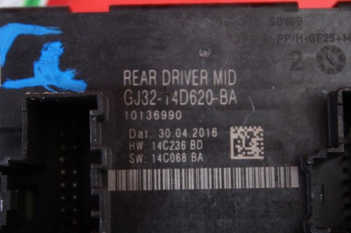 control unit module door left rear part GJ32-14D620-BA JAGUAR XE X760 14-20