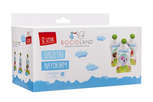 Пакети Bocioland харчові 12 шт 150 мл