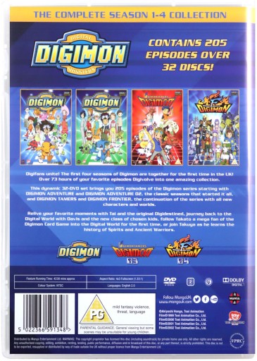 Digimon: Digital Monsters Season 1-4 Boxset [DVD] 