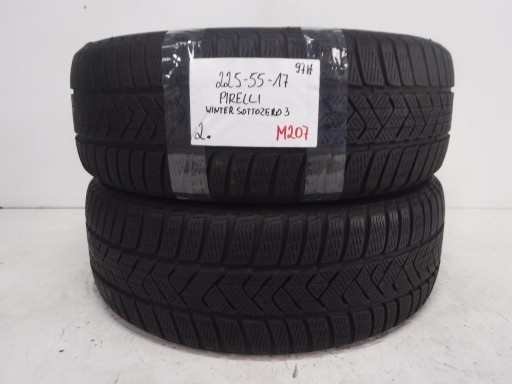 PIRELLI SOTTOZERO 3 ЗИМОВІ ШИНИ 225/55/17 97H MO M+S