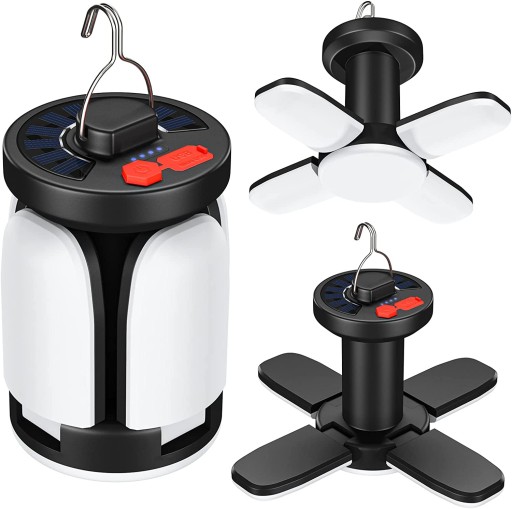 ОЧЕНЬ МОЩНАЯ ПОРТАТИВНАЯ ЛАМПА С СОЛНЕЧНОЙ ПАНЕЛЬЮ