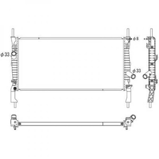 DCM2092 - Радіатор Ford Transit Vii 04 2006р