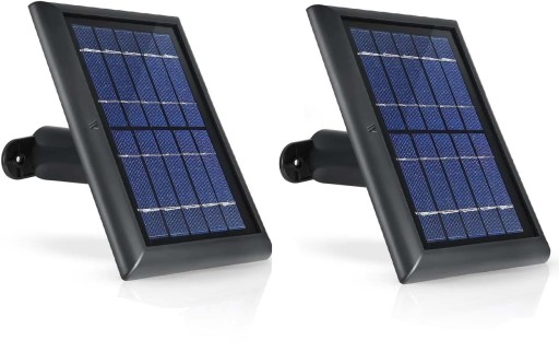 2x Solárny panel čierny Wasserstein kábel 4 m pre Arlo Ultra/Arlo Pro 3