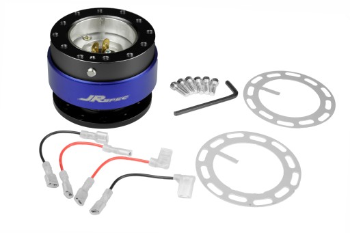 Quick Release JRspec - синя застібка на кермі.