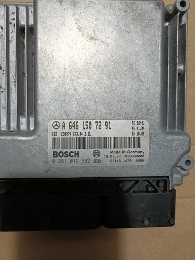 control unit of the engine Mercedes-Benz W211 0281012692 A6461507291
