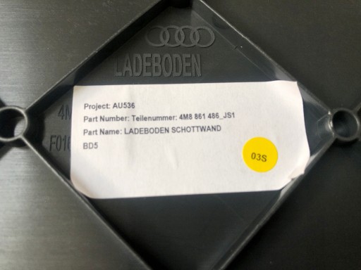 AUDI Q8 cover floor boot 4M8861486