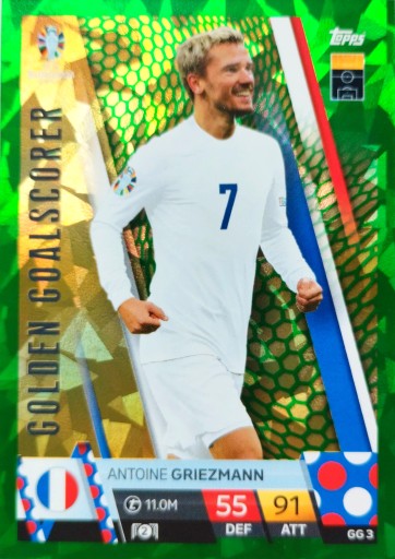 EURO 2024 TOPPS MATCH ATTAX EMERALD GOLDEN BOARDER GG 3 GRIEZMANN