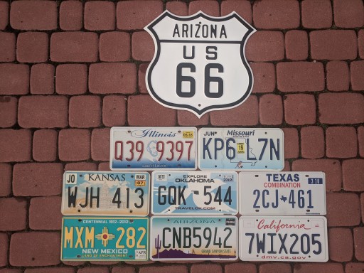 Набор из 8 оригинальных табличек Route 66 US