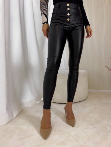 Čierne voskované nohavice KARL By Me XL