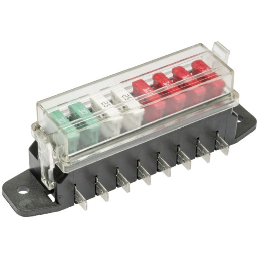 0100590/0300590/ZEST, 0100590/0300590/ZEST - 8-кратный плоский блок предохранителей