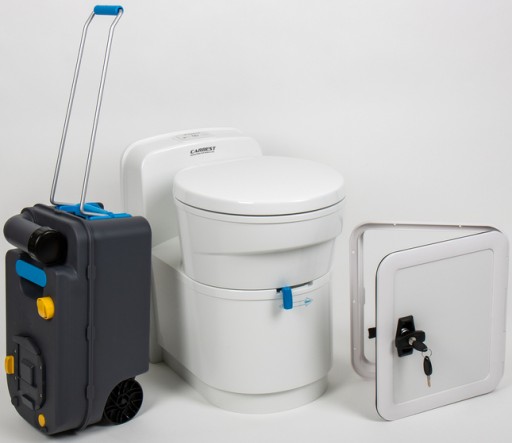 671000 - Вбудований туалет з касетою + двері CARBEST 17,2 л