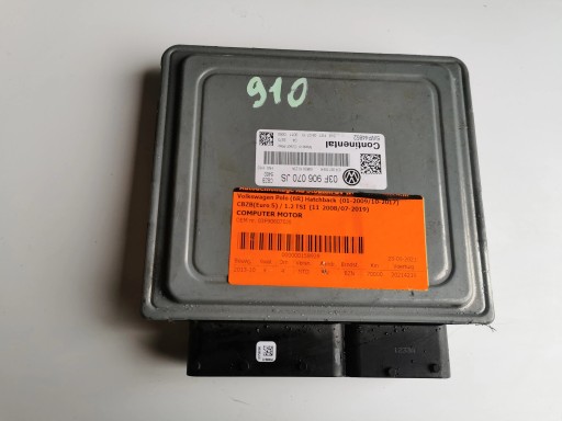 VW POLO 1.2B TSI 5WP44852 03F906070JS computer ECU