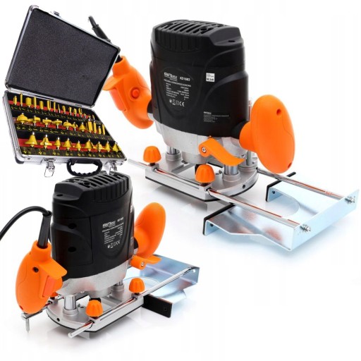 МАРШРУТНО-ФРЕЗЕРНЫЙ СТАНОК ДЛЯ ДЕРЕВА 6 мм 8 мм, 1900 Вт, РЕГУЛИРОВКА ОБ/МИН +35 РЕЗЦОВ