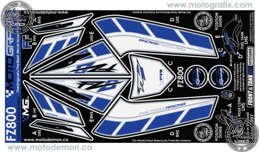 КАПОТ ПЕРЕДНІЙ MOTOGRAFIX YAMAHA FZ800 2010-2015