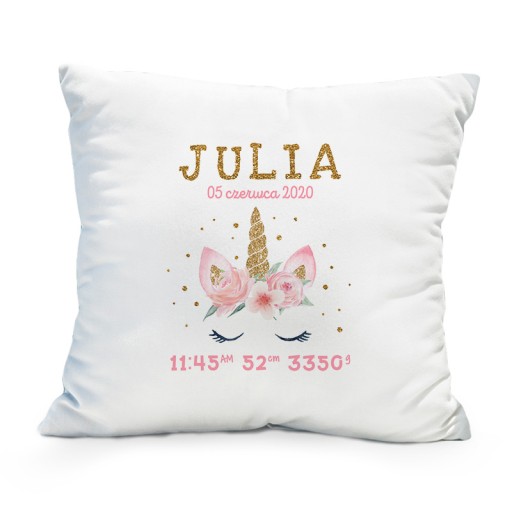 ПОДУШКА Подарунковий сертифікат Чарівний єдиноріг