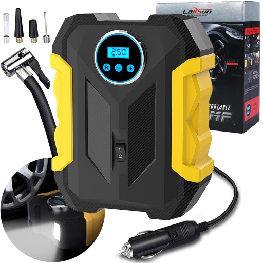 Автомобільний компресор насос компресор 12V LED LCD