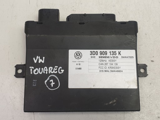 3D0909135K - Vw touareg kessy контролер комп'ютерний модуль