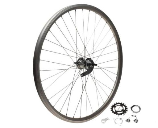 N34091-N34091 - Велосипед Колеса 26 Сзади Torpe Конус Серебро MotoGen