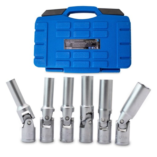 Свечные ключи 6 штук 8/9/10/12/14/16мм