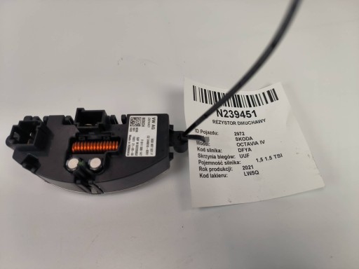 gebläsewiderstand 5Q0907521F SKODA OCTAVIA IV