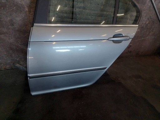 Tür komplet links heck BMW E46 LIFT A08/7 SILBERGRAU METALLIC Sedan