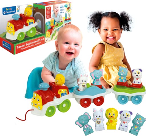 Інтерактивна іграшка Clementoni поїзд з тваринами 12 м +