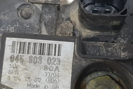 Генератор skoda fabia i (6y2) 0124325012 1.4л дизель 55квт 2005г.