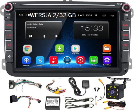 Навігація 2DIN радіо VW PASSAT B6 B7 GOLF 5 V 6 VI