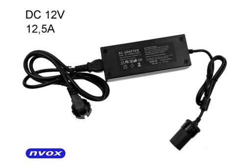 СТАБІЛІЗОВАНИЙ ДЖЕРЕЛО ЖИВЛЕННЯ 230В З ГНІЗДОМ ПРИКУРЮВАЧА