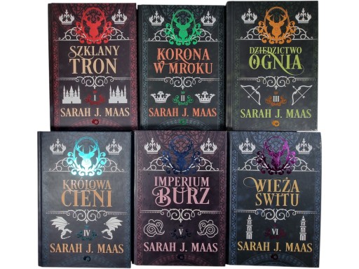 Zdjęcie egzemplarza: TWARDE / Szklany Tron 1-6 / Zestaw / Sarah J. Maas