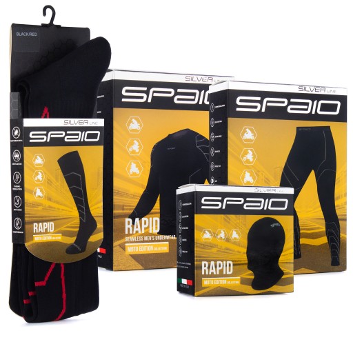 Футболка, штани, балаклава, шкарпетки, SPAIO Rapid, термоактив, мотоцикл, XXL