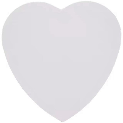 ПОЛОТНО ДЛЯ КАРТИНУ ФОРМА СЕРЦЕ 28х28