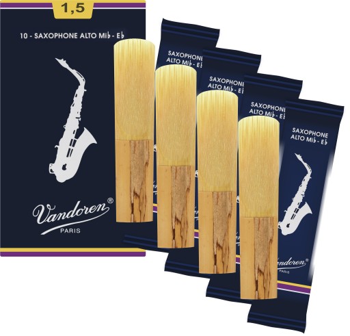 Vandoren Saxofón Reed Alt 1.5 Traditional